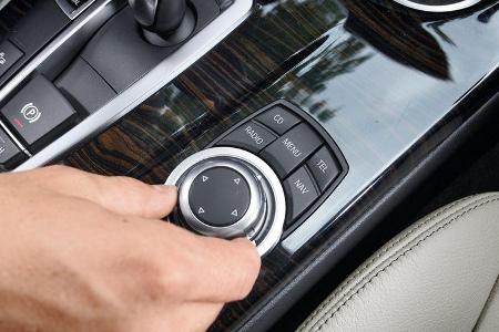 BMW X3 x-Drive 30d, Menustruktur, Multifunktionsknopf