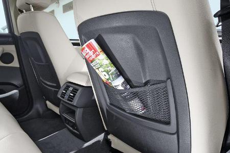 BMW X3 x-Drive 30d, Zeitung, Ablagefach, Netz