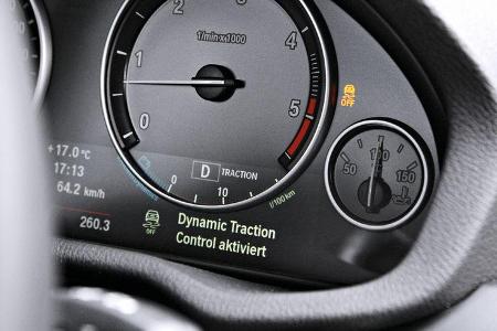 BMW X3 x-Drive 30d, Anzeigeinstrumente