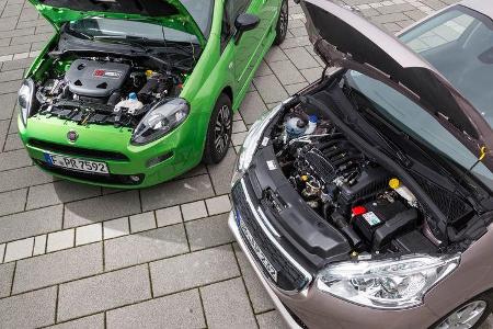 Peugeot 208 82 Vti, Fiat Punto 0,9 Twinair, Motor