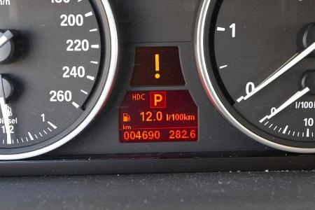 BMW X5 x-Drive 3.0d, Anzeige, Verbrauch