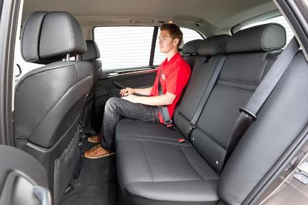 BMW X5 x-Drive 3.0d, Rücksitz, Rückbank