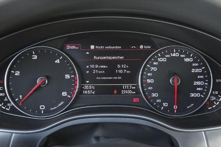 Audi A6 2.0 TDI, Rundinstrumente