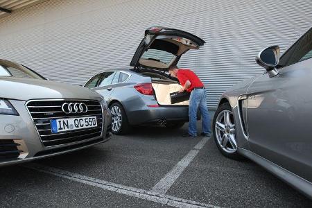 Audi A7 3.0 TDI, BMW 530d GT, Porsche Panamera D, Gruppenbild