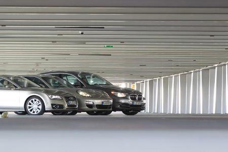 Audi A7 3.0 TDI, BMW 530d GT, Porsche Panamera D, Motorhauben