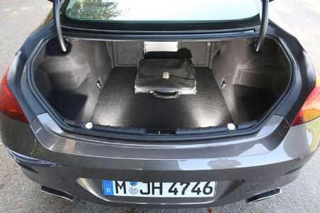 BMW 650i, Kofferraum