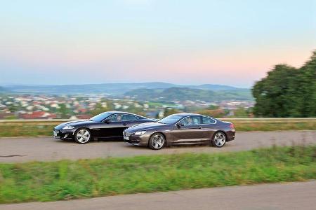 BMW 650i, Jaguar XK 5.0 V8 Portfolio, Seitenansicht
