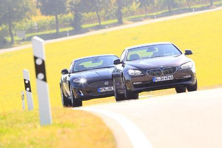 BMW 650i, Jaguar XK 5.0 V8 Portfolio, Front