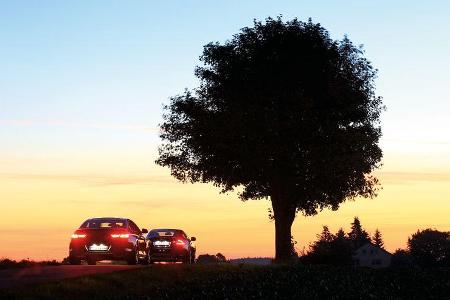 BMW 650i, Jaguar XK 5.0 V8 Portfolio, Rücklichter