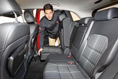 Mercedes B 200, Rücksitz, umklappen