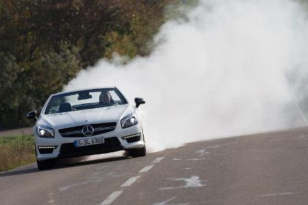 Mercedes SL 63 AMG, Burnout