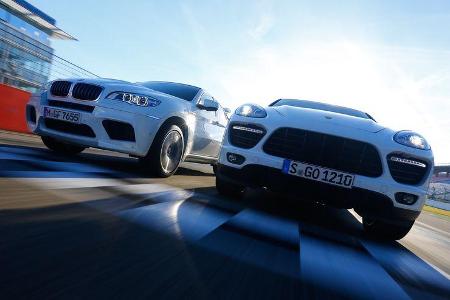 BMW X6 M, Porsche Cayenne Turbo S, Kühlergrill
