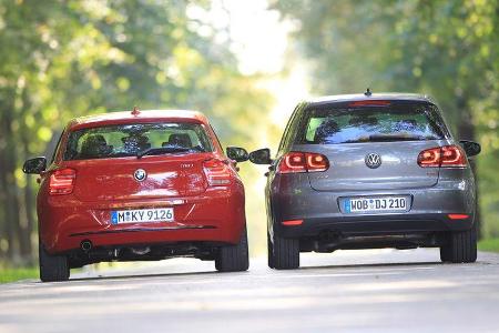 VW Golf 1.4 TSI Highline, BMW 118i Sport Line, Heck