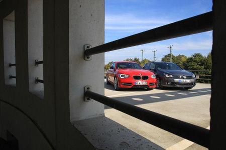 VW Golf 1.4 TSI Highline, BMW 118i Sport Line, Front