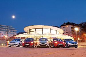 Ford Fiesta, Kia Rio, Opel Corsa, Toyota Yaris, VW Polo