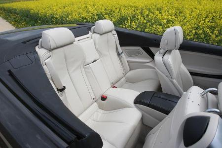 BMW 650i, Rücksitze