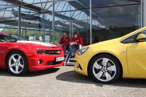 Chevrolet Camaro, Opel Astra OPC, Schnauze