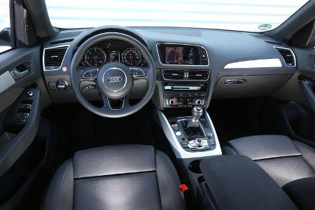Audi Q5 2.0 TDI, Cockpit, Lenkrad