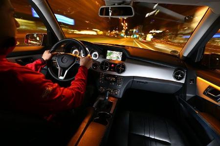 Mercedes GLK 200 CDI, Cockpit, Fahrer