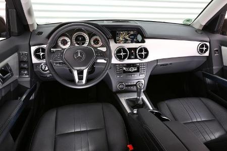 Mercedes GLK 200 CDI, Cockpit, Lenkrad