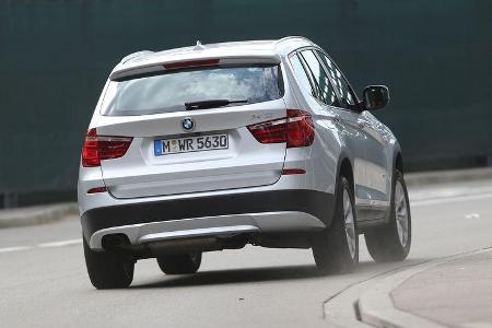 BMW X3 s-Drive 18d, Heckansicht