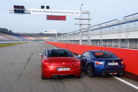 Toyota GT86, Peugeot RCZ 1.6 200 THP, Heckansicht