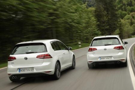VW Golf GTD, VW Golf GTI, Heckansicht