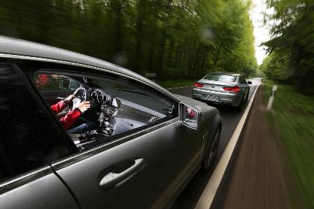 BMW M6 Gran Coup, Mercedes CLS 63 AMG Shooting Brake, Heckansicht