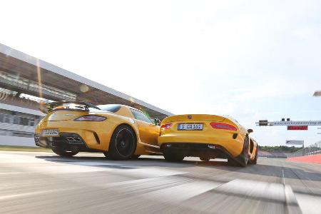 Mercedes SLS AMG Black Series, SRT Viper, Heckansicht