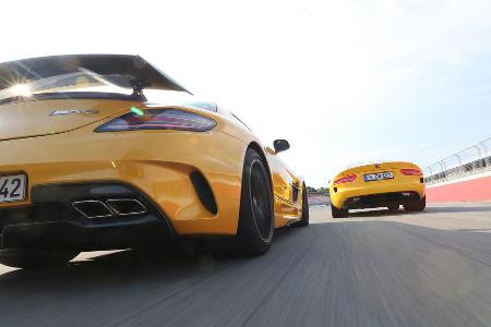 Mercedes SLS AMG Black Series, SRT Viper, Heckansicht