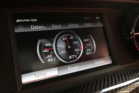Mercedes SLS AMG Black Series, Anzeige, Display