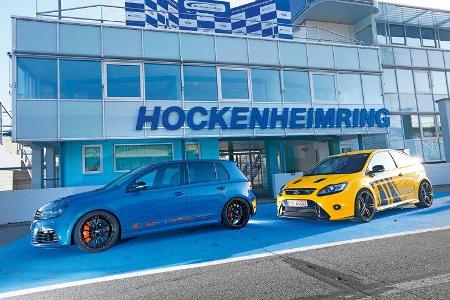KL Racing-VW Golf R, Wolf-Ford Focus RS, Seitenansicht, Hockenheim