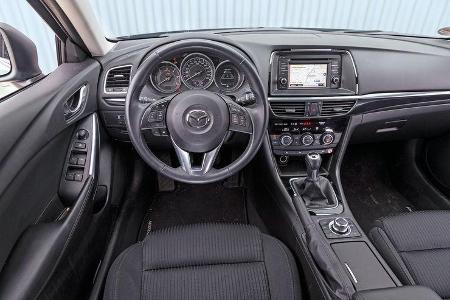 Mazda 6 2.2 D, Cockpit, Lenkrad