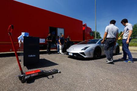 Lamborghini Gallardo LP 570-4 Squadra Corse, Testaufbau