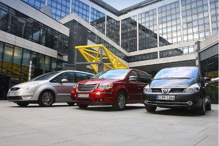 Chrysler Voyager, Ford Galaxy, Renault Espace