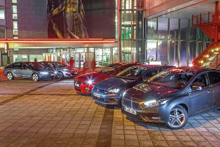 VW Golf, Skoda Octavia, Ford Focus, Mazda 3, Opel Astra