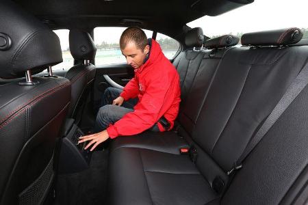 BMW 316d, Rücksitz, Beinfreiheit