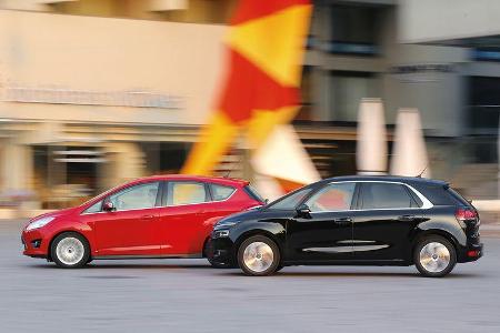 Citroën C4 Picasso E-HDi 115, Ford C-Max 1.6 TDCi, Seitenansicht