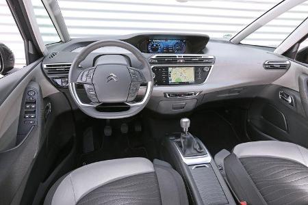 Citroën C4 Picasso E-HDi 115, Cockpit, Lenkrad