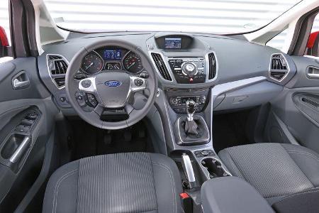 Ford C-Max 1.6 TDCi, Cockpit, Lenkrad