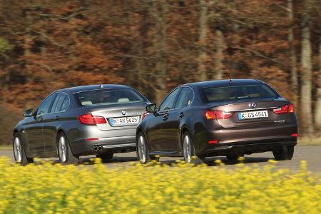 BMW 530, Lexus GS 450h, Heckansicht