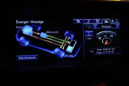 Lexus GS 450h, Tacho, Rundinstrumente