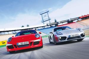 Porsche Cayman S, Porsche 911 Carrera S, Frontansicht