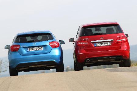 Mercedes A-Klasse, Mercedes B-Klasse, Heckansicht