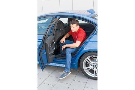 BMW 328i, Fondsitz, Beinfreiheit