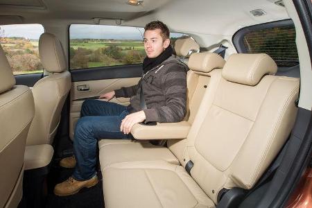 Mitsubishi Outlander, Rücksitz, Armlehne