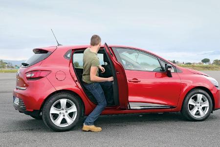 Renault Clio TCe 90, Rückbank, Aussteigen