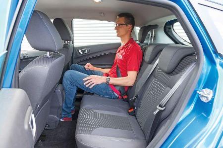 Ford Fiesta 1.0 EcoBoost, Fondsitz, Beinfreiheit
