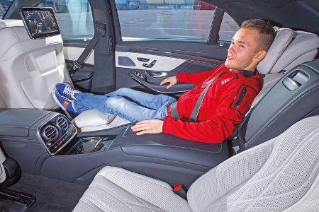 Mercedes S 63 AMG 4Matic, Fondsitz, Beinfreiheit