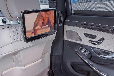 Mercedes S 63 AMG 4Matic, Fernseher, Monitor